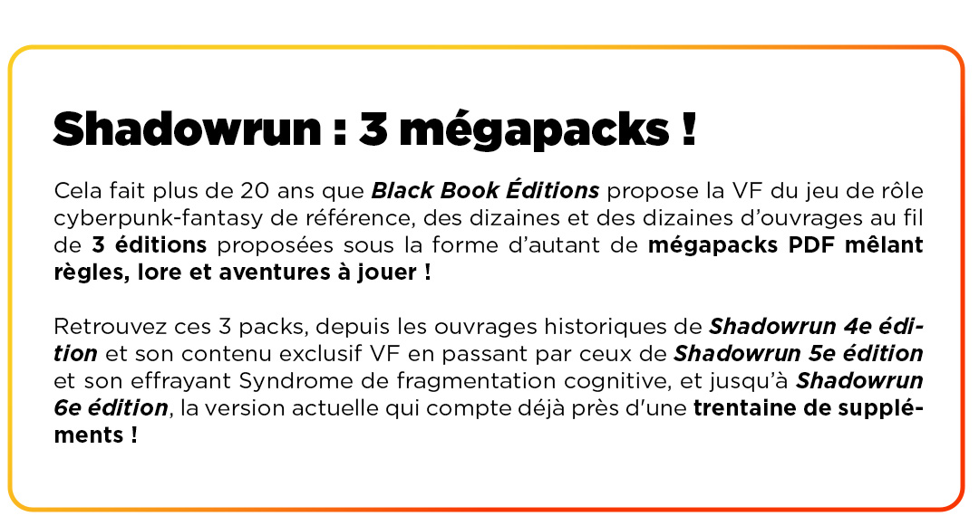 Shadowrun 3 megapacks